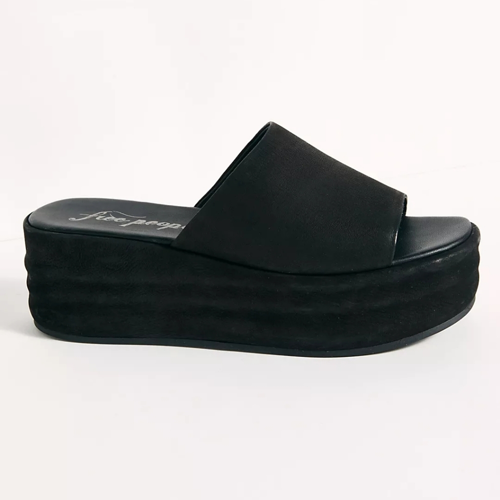 Free People Harbor Flatform Sandals Black Multiple Sizes New in Box - Picture 6 of 11